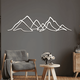 Metal Mountain Line Art