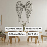 Wings of Angel Metal Wallart