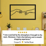 Sacred Creation of Adam Metal Wallart