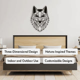 Alpha Wolf Metal Wall Art