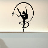 Gymnast Girl Metal Wall Decor