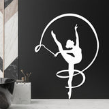 Gymnast Girl Metal Wall Decor