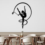 Gymnast Girl Metal Wall Decor