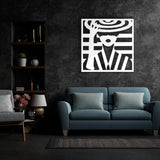 Lady With Hat Metal Wall Art