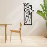 Lady With Nice Hat Metal Wall Art