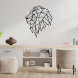 Lion Head Metal Wall Art