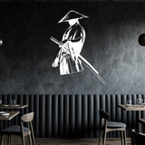 Lonely Samurai Metal Wall Art
