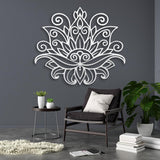 Mandala Lotus Metal Wall Art