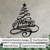 Pine Tree Merry Christmas Wall Art