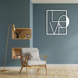 Metal Love Letters Black Wall Art