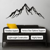 Metal Mountain Wall Decor