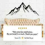 Metal Mountain Wall Decor