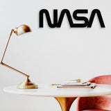 Metal NASA Sign Wall Art