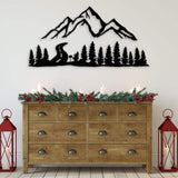 Mountain and Forest Metal Wall Decor