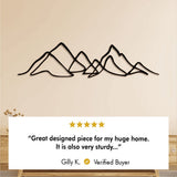 Metal Mountain Line Art