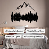 Mountain Peaks and Trees Metal Decor