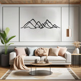 Metal Mountain Line Art