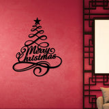 Pine Tree Merry Christmas Wall Art