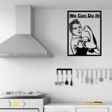 Rosie the Riveter Metal Wall Art