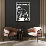 Rosie the Riveter Metal Wall Art