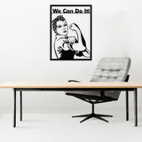 Rosie the Riveter Metal Wall Art