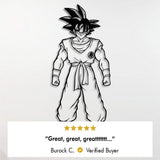 Saiyan of Earth Son Goku Metal Wall Art