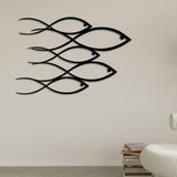 School Of Fish Metal Wall Art