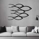 School Of Fish Metal Wall Art