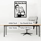 Rosie the Riveter Metal Wall Art